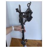 VINTAGE TALL METAL WALL DECOR 22" LONG X 10" WIDE (HAS DAMAGE)