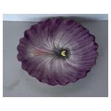 VINTAGE FITZ & FLOYD "PURPLE FLOWER" PLATE 8" ROUND