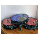 3 ROLLS 300 MULTI BULB GREEN WIRE CHRISTMAS LIGHTS