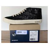 NEW SEAVEES CALIFORNIA SPECIAL NOVAE BLACK GLITTER MESH LOW TENNIS SHOES SIZE 8