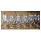 SET OF 12 CRYSTAL WATER/TEA GOBLETS
