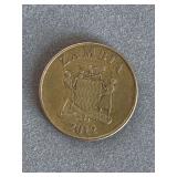 2012 RARE ZAMBIA 50 NGWEE COIN - CHECKOUT