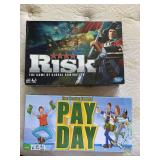 2 BOARD GAMES - RISK & PAYDAY