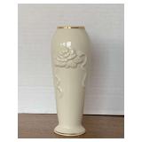 VINTAGE LENOX PORCELAIN "ROSE RUD" IVORY VASE 6" TALL
