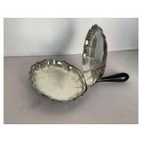 VINTAGE CHIPPENDALE SILVERPLATE SILENT BUTLER/CRUMB COLLECTOR
