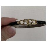 VINTAGE GUCCI SNAKESKIN BANGLE BRACELET MADE IN ITALY - CHECKOUT