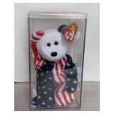 1999 WHITE FACED TY BEANIE BABY "SPANGLE" IN DISPLAY BOX