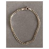 925 STERLING LINK BRACELET MADE IN ITALY (2.61 GRAMS) - CHECKOUT