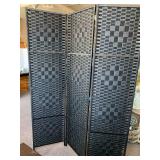 3 PANEL ROOM DIVIDER/PARTITION (BLACK) 70 3/4" TALL (EACH PANEL 17 1/2" WIDE)