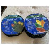 NEW 120 LED MICRO DOT MULTI COLOR CHRISTMAS LIGHTS AND STRING OF CLEAR MINI CHRISTMAS LIGHTS