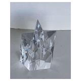 TIFFANY & CO SHOOTING STAR ART GLASS PAPERWEIGHT 4" TALL X 3" WIDE