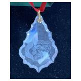 VINTAGE THE METHODIST HOME BACCARAT CRYSTAL ETCHED ORNAMENT - CHECKOUT