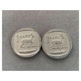 2 RARE SOUTH AFRICA RAND COINS (1996, 2012) - CHECKOUT