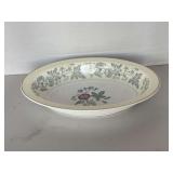 VINTAGE WEDGWOOD BONE CHINA "WILDFLOWER" MADE IN ENGLAND - OVAL VEGETABLE BOWL