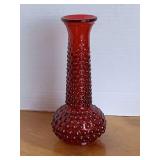 VINTAGE BOHEMIAN RUBY CUT TO CLEAR CRYSTAL CUP & PITCHER 7 1/2" TALL