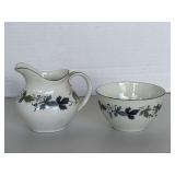 ROYAL DOULTON "BURGUNDY" CREAMER & CUP