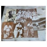 7 FRAMEABLE SEPIA REPRODUCTION SPORTS PHOTOGRAPHS 14X11