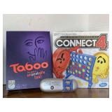 3 GAMES - CONNECT 4, TABOO, PASS THE PIGS
