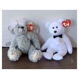 1993 TY BEANIE BABY "STERLING" & 2001 TY BEANIE BABY "MR."