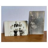 2 ANTIQUE PHOTO POSTCARDS