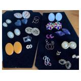 19 PAIR MOSTLY VINTAGE EARRINGS - CHECKOUT