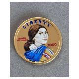 PROOF 2000 COLORIZED SACAGAWEA DOLLAR COIN - CHECKOUT