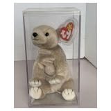 1999 TY BEANIE BABY "ALMOND" W/ TAG ERROR IN DISPLAY BOX