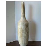 TALL POTTERY VASE 24 1/2" TALL X 6" WIDE