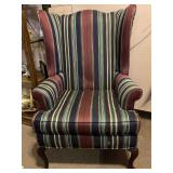 VINTAGE NICE UPHOLSTERED WINGBACK CHAIR 29" WIDE X 28" DEEP X 44" TALL