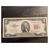 1953B $2 RED SEAL UNITED STATES NOTE (CRISP) - SERIAL NO A70667926A