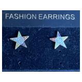 VINTAGE ORDER OF THE EASTERN STAR PIERCED EARRINGS - CHECKOUT