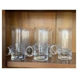 SET OF 8 HAND BLOWN IRISH COFFEE GLASSES