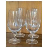 4 HANDBLOWN WATER/TEA GLASSES