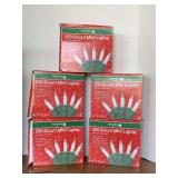 5 NEW BOX 2000 CLEAR MINI CHRISTMAS LIGHTS