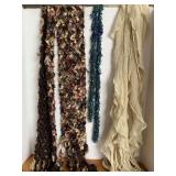 3 LONG SCARFS