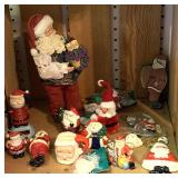 LOT OF CHRISTMAS SANTAS