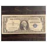 1957B $1 BLUE SEAL SILVER CERTIFICATE STAR NOTE - SERIAL NO *40599882B