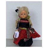 VINTAGE HANDMADE DANISH DOLL 9" TALL