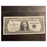 1957B $1 BLUE SEAL SILVER CERTIFICATE STAR NOTE (VERY CRISP) - SERIAL NO *23203532B