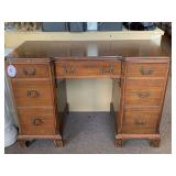 VINTAGE DREXEL WOOD DESK/VANITY 45" LONG X 20 1/2" DEEP X 31" TALL