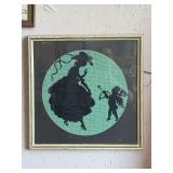 NICE FRAMED NEEDLEPOINT 7" SQUARE