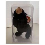 1994 TY BEANIE BABY "BLACKIE" W/ TAG ERROR IN DISPLAY BOX