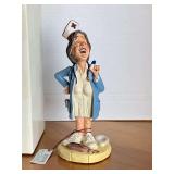 VINTAGE DOUG HARRIS COLLECTION "FEELING NO PAIN" 7 1/4" TALL W/ BOX