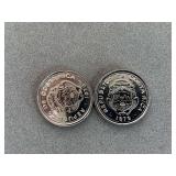 2 COSTA RICA 10 COLONES COINS (1979) - CHECKOUT
