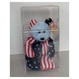 1999 BLUE FACE TY BEANIE BABY "SPANGLE" IN DISPLAY BOX