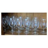 SET OF 11 CRYSTAL WATER/TEA GOBLETS