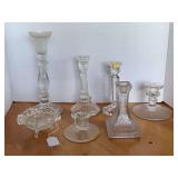 ASSORTMENT OF VINTAGE CANDLESTICKS (VARIOUS SIZES)