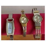 RUMORS METAL BANGLE WATCH, AVENUE SILVERTONE & GOLD TONE BANGLE WATCH & BOUCHE SILVERTONE BANGLE WATCH - CHECKOUT