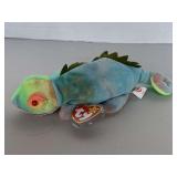 1997 TY BEANIE BABY "IGGY GREEN RAINBOW"