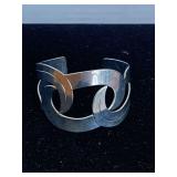 WIDE SILVERTONE CUFF BRACELET - CHECKOUT